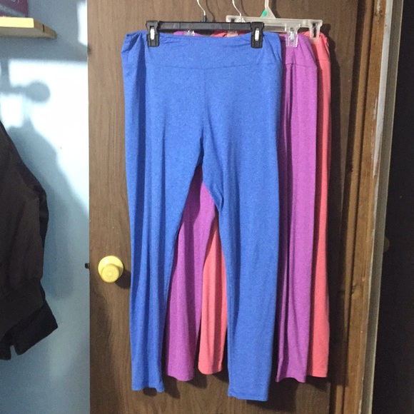 LuLaRoe Pants - LuLaRoe 3 Pair Heathered T/C Leggings Hard To Find